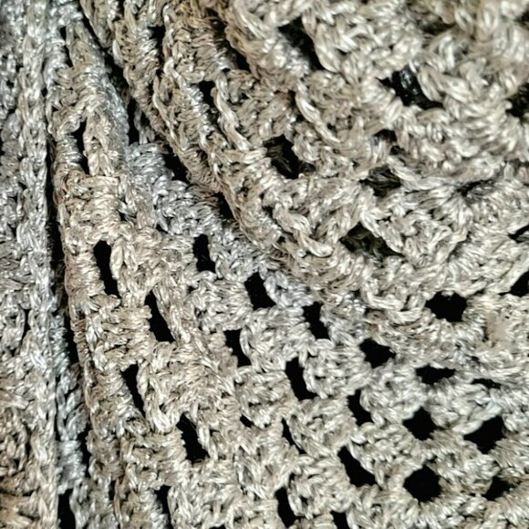 Hand made crochet triangle scarf - Picture 3 of 4